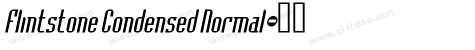 Flintstone Condensed Normal字体转换